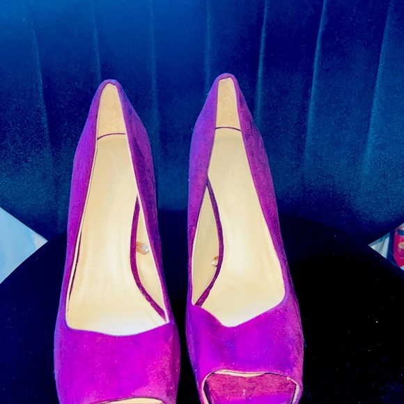 Platform peep toe heels from Zara, beautiful shoes very comfy good condition - Picture 2 of 3